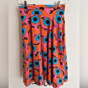 Nooworks Medium Francis Skirt in Psychedelic Eyes